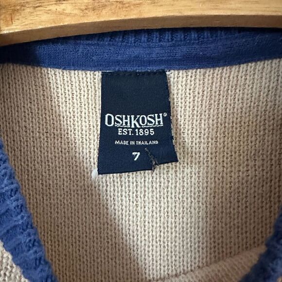 Vintage OshKosh b’ Gosh boys knit hockey crewneck sweater - Picture 4 of 8
